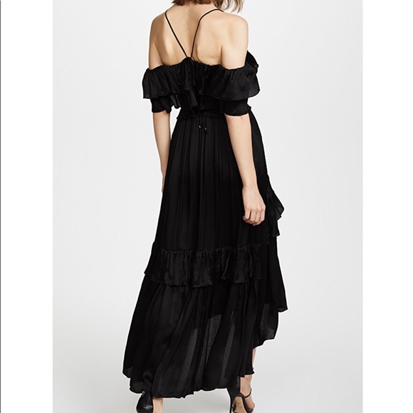 Ulla Johnson cold shoulder ruffle gown - Picture 3 of 14